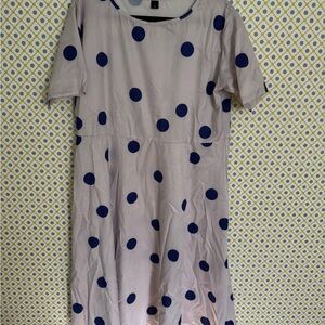 Polka Dot Short Sleeve Dress